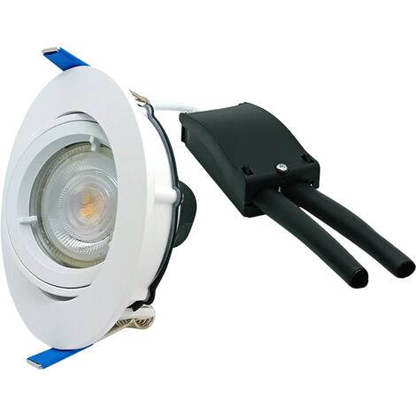 SPOT ENCASTRE TRITON SLIM IP65 6W 3K-4K SWITCH CCT DIM ACIER BROSSE AEROSPOT 165283 (1/2)