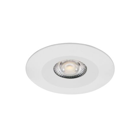 Aric – Spot encastrable rond fixe blanc LED 5W 450lm 3000/4000K – Angle de faisceau 36° – Compatible salle d'eau – 51223 (1/6)