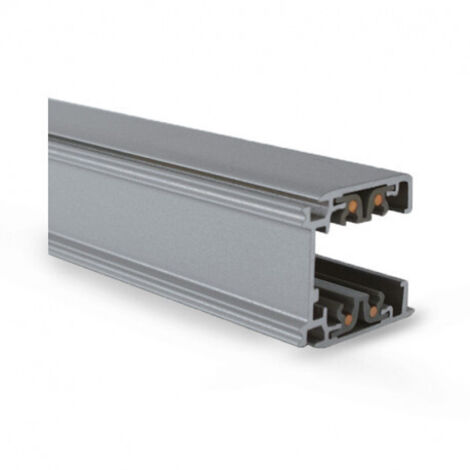 Rail Triphase pour Spots LED Gris 1 m