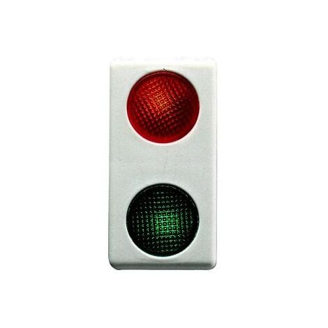 Gewiss – Voyant signal double rouge/vert 230V – Indicateur d'état compact pour environnement industriel – GW20607