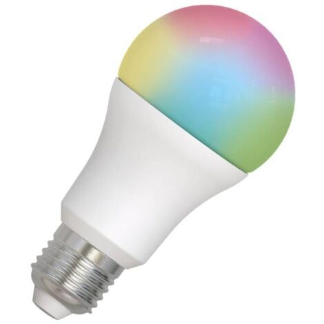 ampoule à led - connectée - e27 - 9w - tuya - rgbw - a60 - dimmable - aric 20127