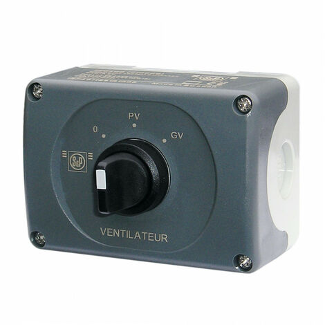 Boîtier de commande confort pour moteur 2 vitesses S&P (UNELVENT) 710009 (1/2)