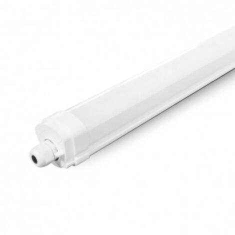 Boite de 6 tubes étanches LED intégrées IP65 DANUBE ECO 1255x58mm - 5000K Blanc froid - 35W