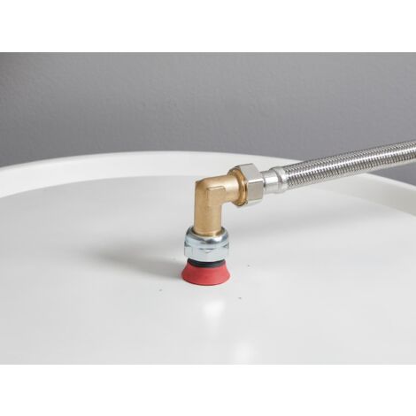 Atlantic – Raccord diélectrique coudé 20 x 27 mm – Bi-métallique pour chauffe-eau – Installation sécurisée – 9247