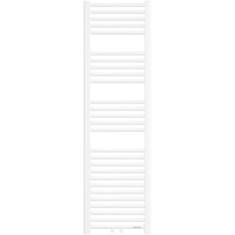 Atlantic – Sèche-serviettes eau chaude étroit 516W – Raccordement double – Barres rondes pour séchage rapide – 833953