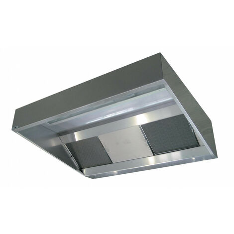 Hotte motorise extra-plate, hauteur 40 cm, longueur 1,5 m, sans ...