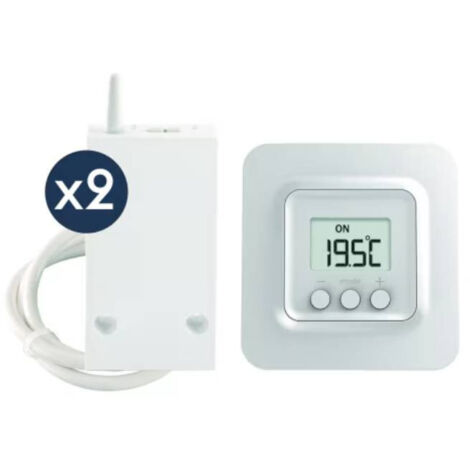 Delta Dore – Thermostat radio fil pilote pour 2 radiateurs – Gestion de chauffage connecté – Commande à distance via application Tydom – Compatible avec radiateurs 4/6 ordres (1/3)