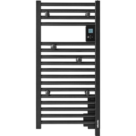 Radiateur sèche-serviettes Doris Digital étroit 0300W noir ATLANTIC 851181