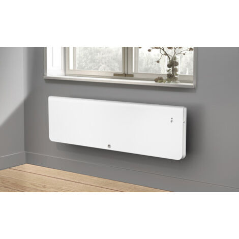Thermor – Radiateur à chaleur douce 1000W – Plinthe blanc granit – Pour pièces de taille moyenne – 427241