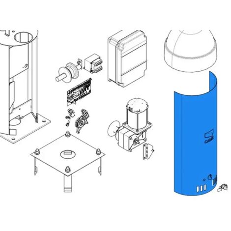 Couvercle Antérieur Came 119RIE031 – Capot Pour E600 – Pièce D’origine