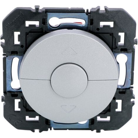 Poussoir pour commande volets roulants dooxie finition alu LEGRAND 095299 (1/3)