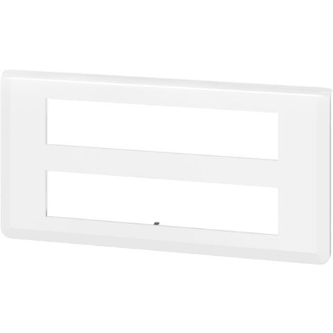 Plaque de finition Mosaic pour 2x10 modules blanc LEGRAND 078828L