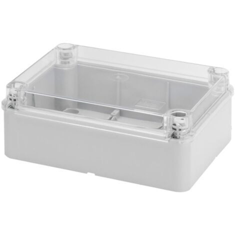 Boîte Gewiss externe avec couvercle transparent 190x140x70 GW44427 (1/2)