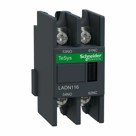 Bloc de contact auxiliaire Schneider Electric TeSys LADN 1 contact 1 N/F + 1 N/Oà vis ( Prix pour 1 ) (1/2)
