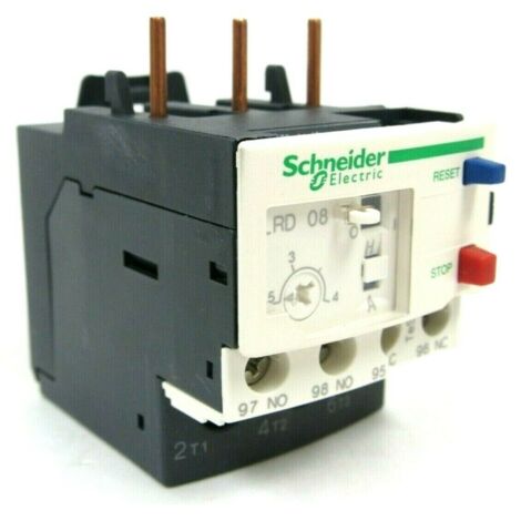 Schneider Electric – Relais de protection thermique moteur 2,5 à 4 A – Classe 10A – Protection contre surcharges – Compatible contacteurs TeSys – LRD08