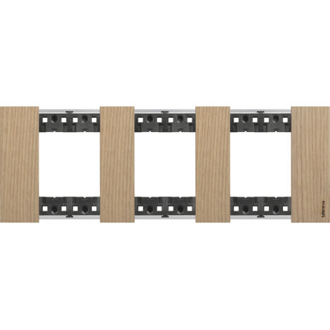 Plaque de finition Living Now Collection Les Noirs 3x2 modules finition Noyer (BTKA4802M3LG)