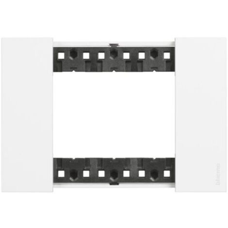 Living Now plaque blanc 3 modules BTICINO BTKA4803KW