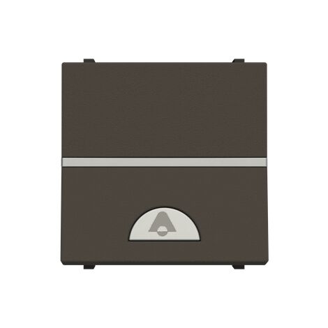 Bouton poussoir cloche large ANTRACITA Niessen Zenit N2204 AN