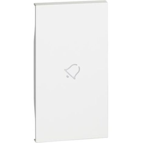 Living Now enjoliveur 2 modules commande éclairage blanc sonnette BTICINO BTKW01M2D (1/3)