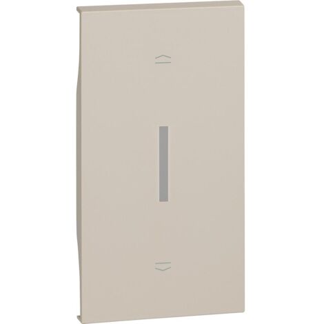 Enjoliveur Living Now pour interrupteur de volets roulants 2 modules sable BTICINO BTKM06M2 (1/2)