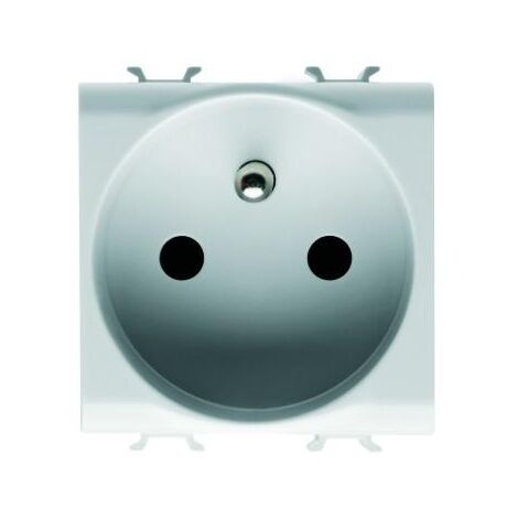PRISE 2M 2 P+T 16A CÂB.RAPIDE FR.BLANC GEWISS GW10247F (1/2)