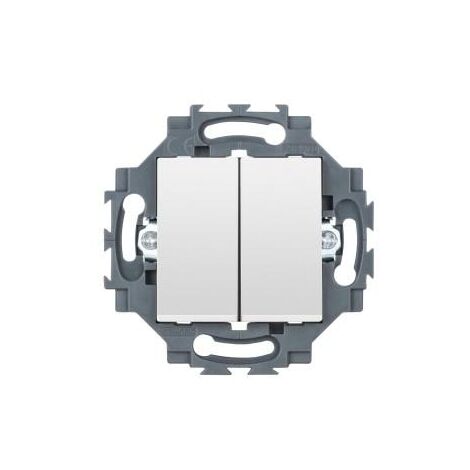 DOUBLE INTER. C.AUTO.1P 10AX BLANC GEWISS GW35051W (1/2)