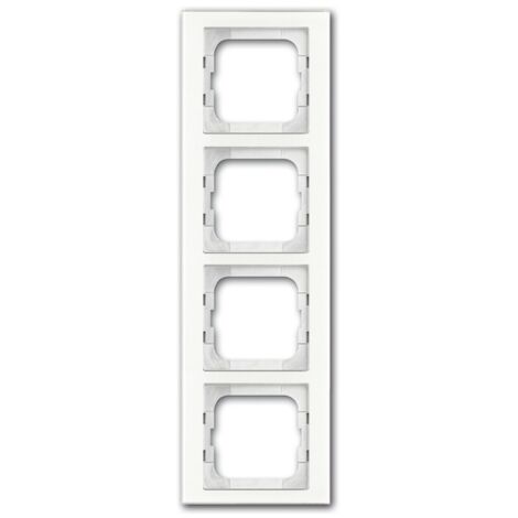 Enjoliveur 4 Modules Busch Axcent Verre Blanc 2CKA001754A4440 ABB 587909 (1/3)