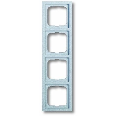 Cadre 4 Poussoirs Aluminium/Argent 2CKA001754A4309 ABB 583285 (1/4)