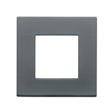 PLAQUE DAHLIA 1 POSTE GRIS FONCE GEWISS GW35901AD
