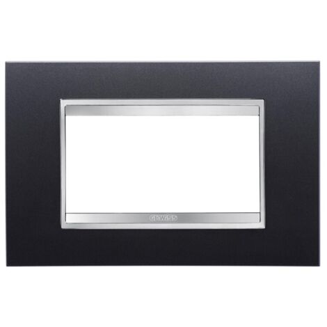 PLAQUE LUX 4P ARDOISE GEWISS GW16204VA (1/2)