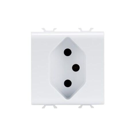 PRISE 2P+T 10A ST.SUISSE TYPE 13 GEWISS GW10346 (1/2)
