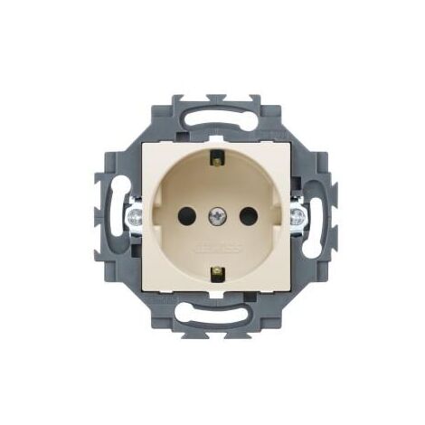 PRISE STD ALLEMAND 2P+T 16A IVOIRE GEWISS GW35202Y (1/2)