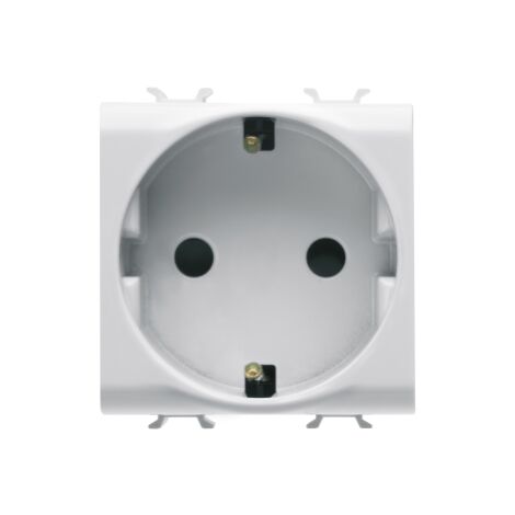 PRISE 2M 2 P+T 16A DL BLANC AB GEWISS GW10241AB (1/4)