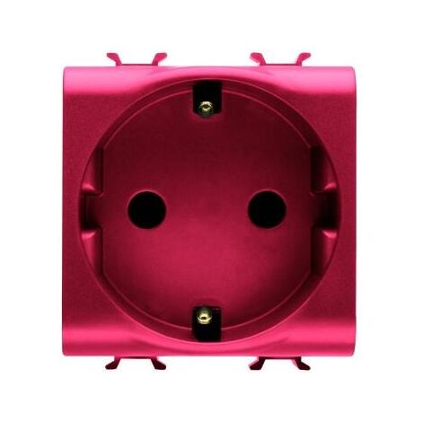 PRISE 2M 2 P+T 16A CÂB.RAPIDE AL.ROUGE GEWISS GW10251F (1/2)