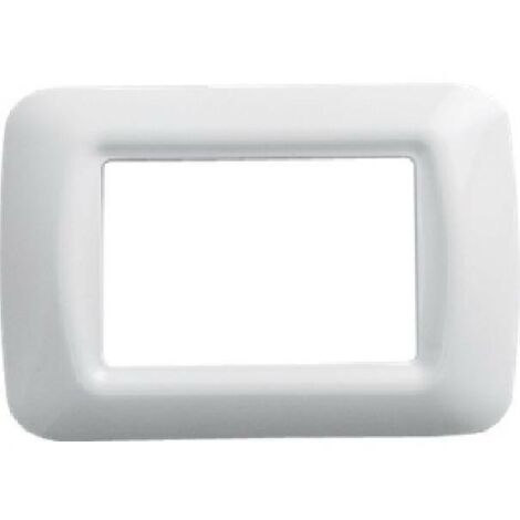 Gewiss System plaque 3 modules blanc nuage GW22503