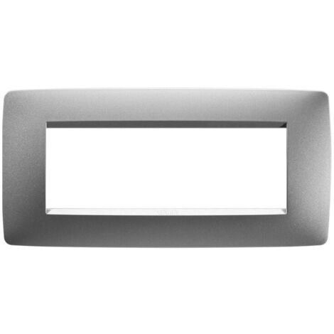 PLAQUE ONE 6P TITANE GEWISS GW16106VT (1/2)