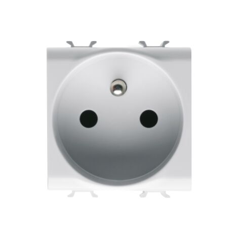 PRISE 2M 2 P+T 16A STD FR BLANC AB GEWISS GW10247AB (1/4)