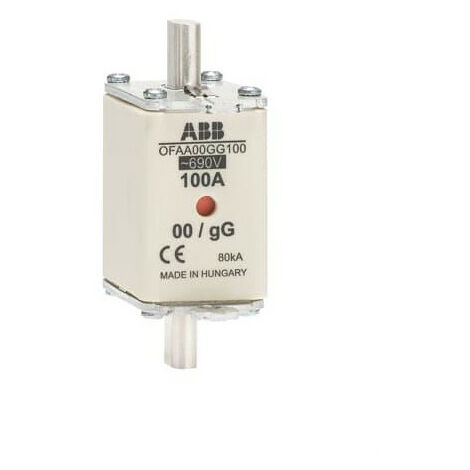 Fusible Couteau 80A GG Taille 00 690V 1SCA022700R9440 ABB 922377