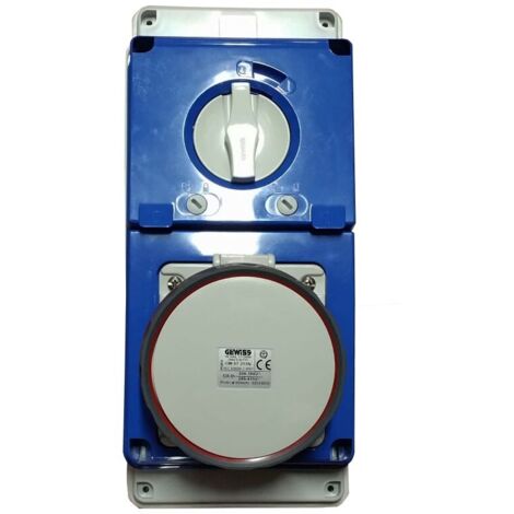 SOC.PR.VR.A.F.3P+N+T 63A400V6H CBF IP67 GEWISS GW67253N (1/2)