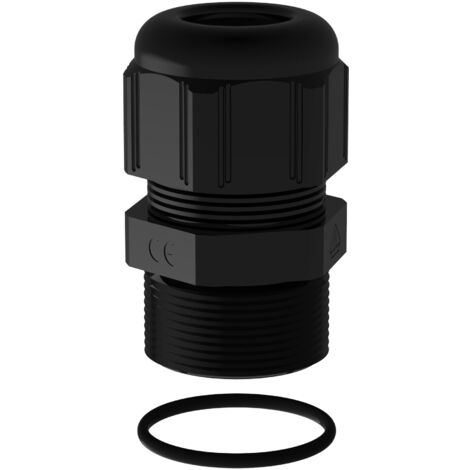 Presse-étoupe plastique IP68 ISO16 noir RAL9011 LEGRAND 381559