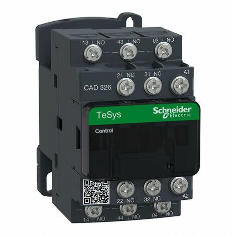Contacteur Auxiliaire 220V 50/60HZ C.F. SCHNEIDER CAD326M7 (1/4)