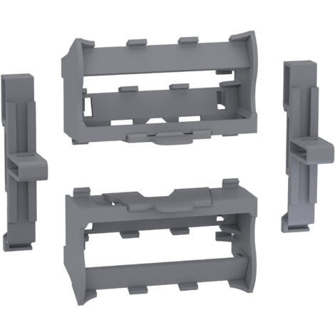 Schneider Electric – Kit supports borniers pour coffrets Resi9 24 et Pragma – Installation sur rail DIN – 4 borniers phase et neutre – LGYT601R