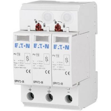 Eaton 176090 SPPVT2-10-2+PE Dispositif antisurtension Protection anti-surtension pour: armoire de distribution 15 kA 1 pc(s) (1/2)