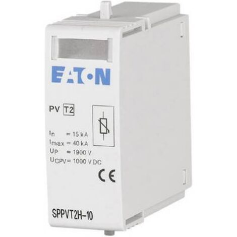 Cartouche pour parafoudres débrochable 600V DC 1p 000176091 EATON SPPVT2-06 (1/2)