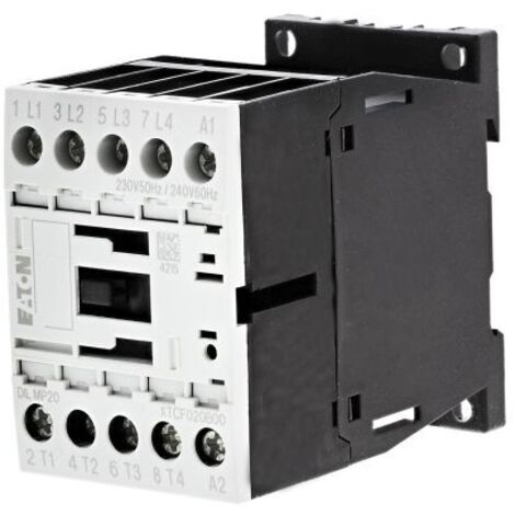 Contacteur Eaton série Eaton Moeller, 4 pôles , 4 N/O, 20 A, 230 V c.a., 5,5 kW ( Prix pour 1 ) (1/5)