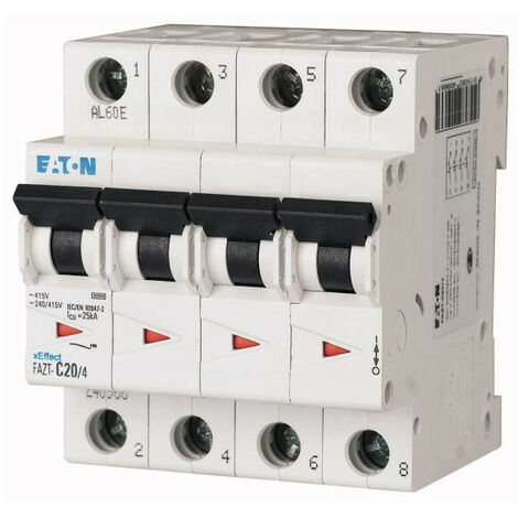 Disjoncteur FAZT cbe B 4P 4A 000240931 EATON FAZT B4/4