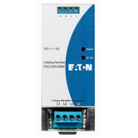 Alimentation,triph,320 600VAC,24VDC/5A 000172883 EATON PSG120F24RM (1/2)