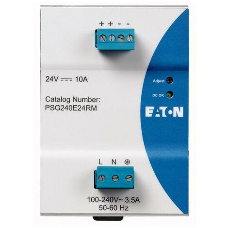 Alimentation,monoph,85 264VAC,24VDC/10A 000172893 EATON PSG240E24RM (1/2)