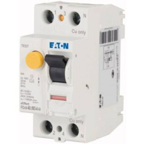 Interrupteur différentiel FRCmM 30mA 2P Type A NA 40A 000167114 EATON FRCMM 40/2/003 A NA (1/3)