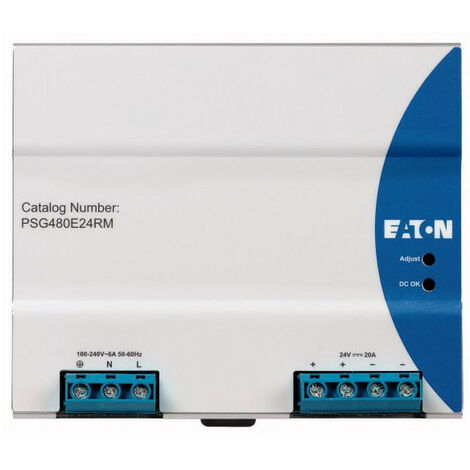 Alimentation,monoph,85 264VAC,24VDC/20A 000172894 EATON PSG480E24RM (1/2)